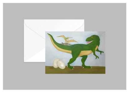 - Karte Tyrannosaurus A 5 mit Umschlag